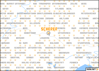 map of Scherer