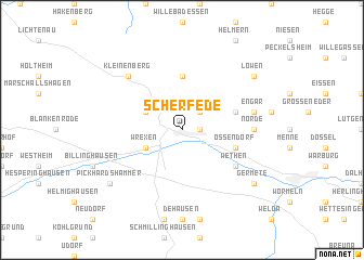 map of Scherfede