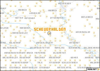 map of Scheuerhalden