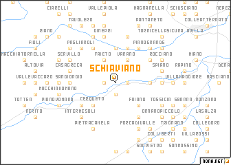 map of Schiaviano