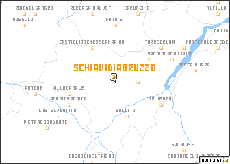 map of Schiavi di Abruzzo