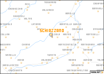 map of Schiazzano
