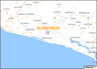 map of Schieffelin