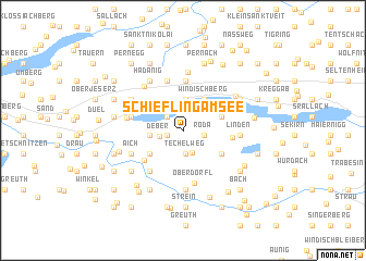 map of Schiefling am See