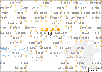 map of Schiepzig