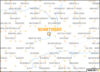 map of Schietingen