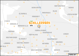 map of Schiller Park