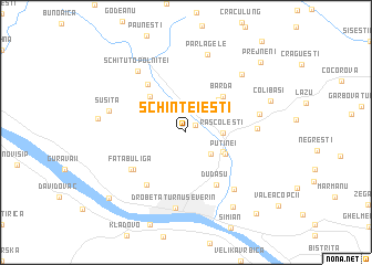 map of Schinteieşti