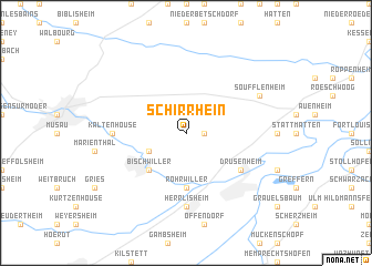 map of Schirrhein