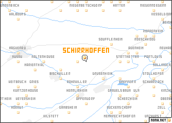 map of Schirrhoffen