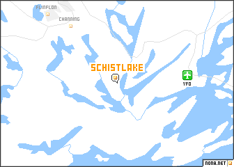 map of Schist Lake