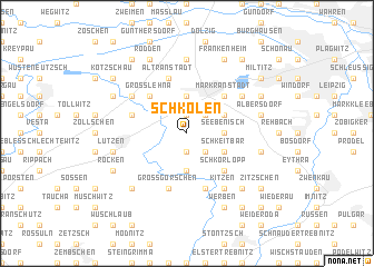 map of Schkölen