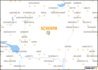 map of Schköna