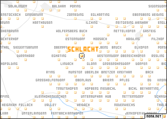 map of Schlacht