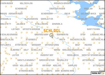 map of Schlägl