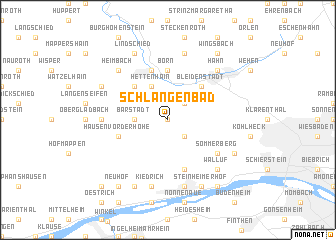 map of Schlangenbad