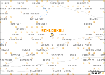 map of Schlankau