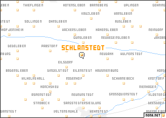 map of Schlanstedt