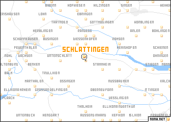 map of Schlattingen