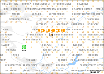 map of Schlehecken