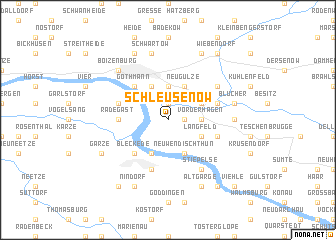 map of Schleusenow