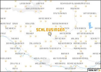 map of Schleusingen