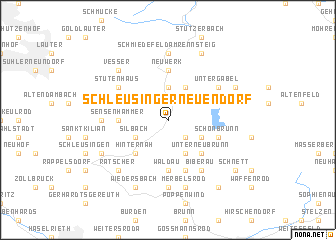 map of Schleusingerneuendorf