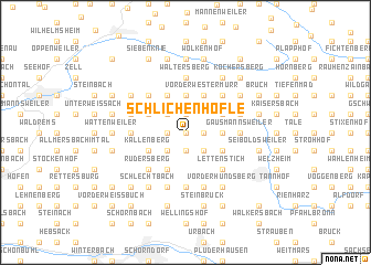 map of Schlichenhöfle