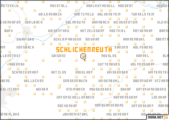 map of Schlichenreuth