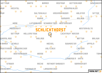 map of Schlichthorst