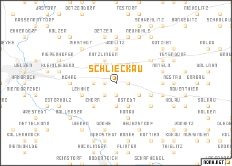 map of Schlieckau