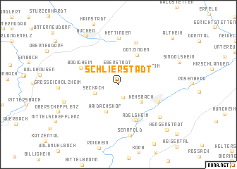 map of Schlierstadt