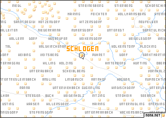 map of Schlögen