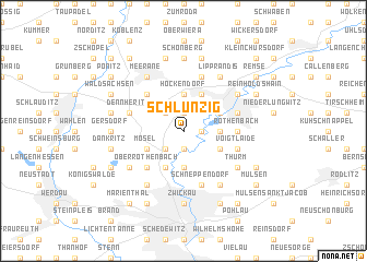 map of Schlunzig