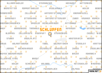 map of Schlupfen
