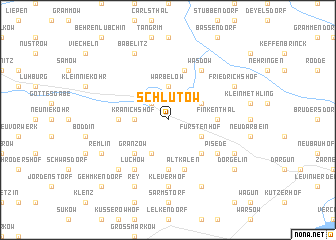 map of Schlutow