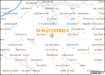 map of Schluttenbach