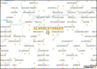 map of Schmachthagen