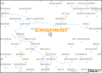 map of Schmedehausen