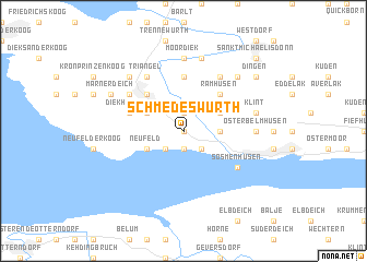 map of Schmedeswurth