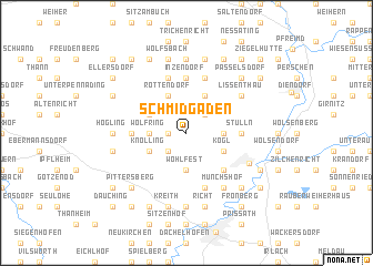 map of Schmidgaden