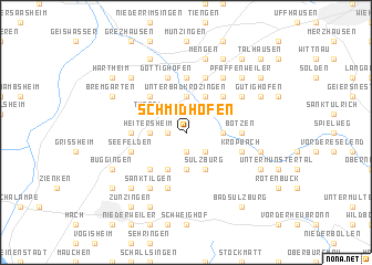 map of Schmidhofen