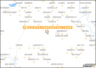 map of Schmiedeberger Weinberge