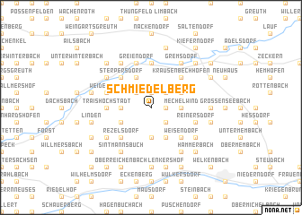 map of Schmiedelberg