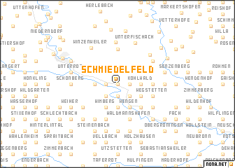 map of Schmiedelfeld