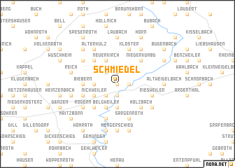 map of Schmiedel