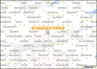 map of Schmiedestraße