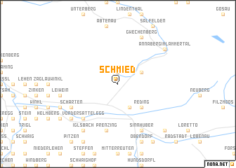 map of Schmied