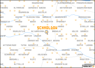 map of Schmoldow