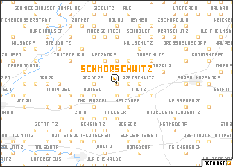 map of Schmörschwitz